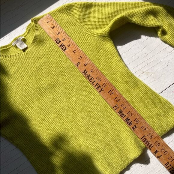 White + Warren Small 100% Cashmere Waffle Knit Pullover Sweater - Picture 5 of 5